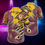 Sport-Team Washington Redskins Monster Vintage Sumer Beach Hawaiian Shirt Summer Aloha Shirt