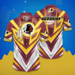 Sport-Team Washington Redskins Sleeve Button Down Samurai Hawaiian Shirt V7 Summer Aloha Shirt