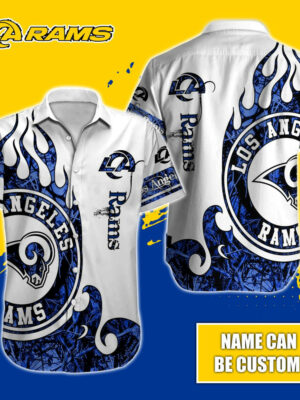 Sport-Team Los Angeles Rams Custom Name Realtree Hunting Hawaiian Shirt Sport Team Aloha Shirt