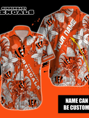 Sport-Team Cincinnati Bengals Custom Name Special Tropical Fruit Hawaiian Shirt Sport Team Aloha Shirt