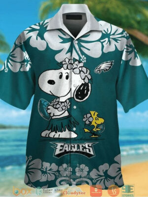 Sport-Team Philadelphia Eagles Snoopy Version Hawaiian Shirt Summer Aloha Shirt