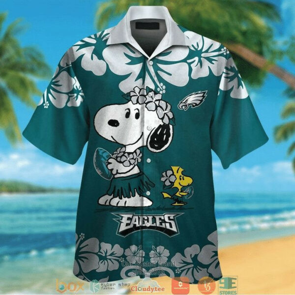 Sport-Team Philadelphia Eagles Snoopy Version Hawaiian Shirt Summer Aloha Shirt