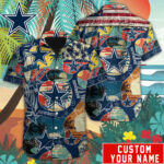 Sport-Team Dallas Cowboys Custom Name Special Vintage Style Hawaiian Shirt Sport Team Aloha Shirt