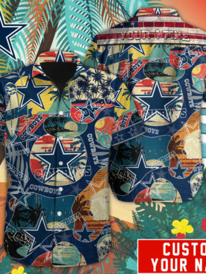 Sport-Team Dallas Cowboys Custom Name Special Vintage Style Hawaiian Shirt Sport Team Aloha Shirt