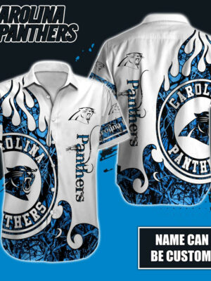 Sport-Team Carolina Panthers Custom Name Realtree Hunting Hawaiian Shirt Sport Team Aloha Shirt