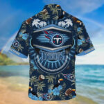 Sport-Team Tennessee Titans Coconut Navy Blue Hawaiian Shirt Summer Aloha Shirt