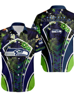 Sport-Team Seattle Seahawks Flower Summer Tropical Hawaiian Shirt Sport Team Aloha Shirt