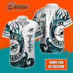 Sport-Team Miami Dolphins Custom Name Realtree Hunting Hawaiian Shirt Sport Team Aloha Shirt