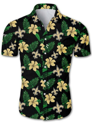 Sport-Team New Orleans Saints Tropical Flower Summer Hawaiian Shirt Summer Aloha Shirt
