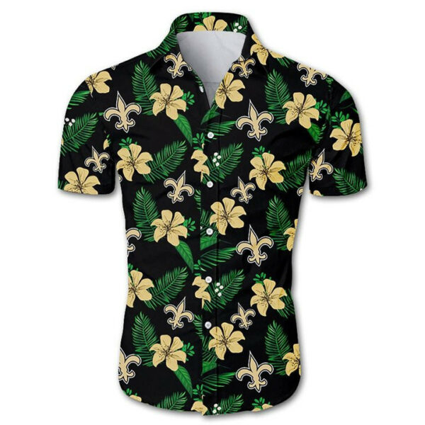 Sport-Team New Orleans Saints Tropical Flower Summer Hawaiian Shirt Summer Aloha Shirt