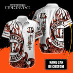 Sport-Team Cincinnati Bengals Custom Name Realtree Hunting Hawaiian Shirt Sport Team Aloha Shirt