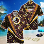 Sport-Team Washington Redskins Tropical Flower For Fans Hawaiian Shirt Summer Aloha Shirt