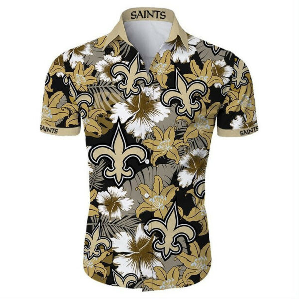 Sport-Team New Orleans Saints Tropical Flower Summer Hawaiian Shirt V2 Summer Aloha Shirt