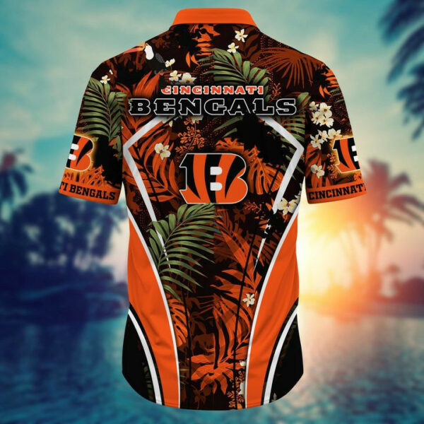 Sport-Team Cincinnati Bengals Custom Name Flower Summer Tropical Hawaiian Shirt Sport Team Aloha Shirt