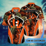 Sport-Team Cincinnati Bengals Custom Name Flower Summer Tropical Hawaiian Shirt Sport Team Aloha Shirt