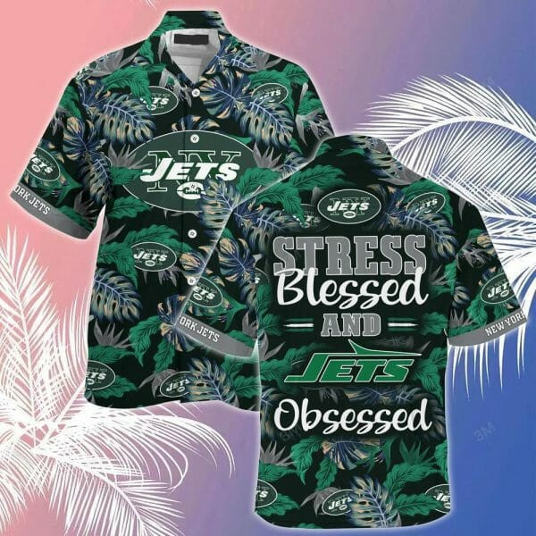 Sport-Team New York Jets Green Hawaiian Shirt Summer Aloha Shirt