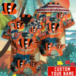 Sport-Team Cincinnati Bengals Custom Name Special Vintage Style Hawaiian Shirt Sport Team Aloha Shirt