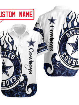 Sport-Team Dallas Cowboys Custom Name Realtree Hunting Hawaiian Shirt Sport Team Aloha Shirt