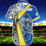 Sport-Team Los Angeles Rams Skeleton Hot Trending Hawaiian Shirt Summer Aloha Shirt
