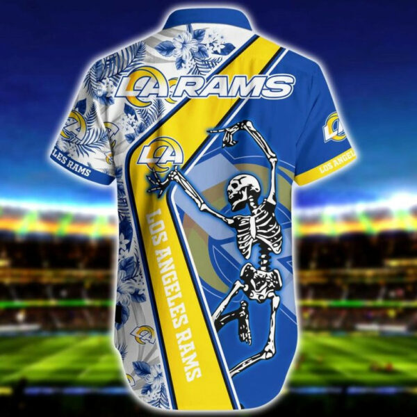 Sport-Team Los Angeles Rams Skeleton Hot Trending Hawaiian Shirt Summer Aloha Shirt