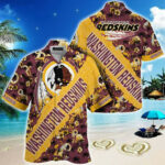Sport-Team Washington Redskins Tropical Flamingo For Fans Hawaiian Shirt Summer Aloha Shirt