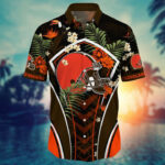 Sport-Team Cleveland Browns Custom Name Flower Summer Tropical Hawaiian Shirt Sport Team Aloha Shirt