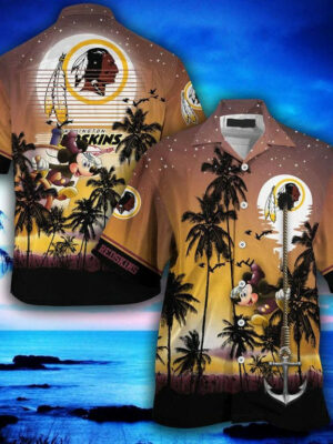 Sport-Team Washington Redskins This Mickey Summer Gift Hawaiian Shirt Summer Aloha Shirt