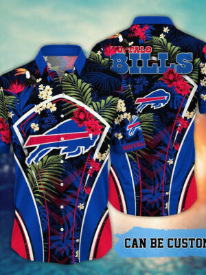 Sport-Team Buffalo Bills Custom Name Flower Summer Tropical Hawaiian Shirt Sport Team Aloha Shirt