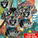 Sport-Team Las Vegas Raiders Custom Name Special Vintage Style Hawaiian Shirt Sport Team Aloha Shirt