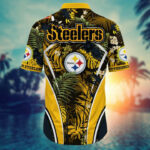 Sport-Team Pittsburgh Steelers Custom Name Flower Summer Tropical Hawaiian Shirt Sport Team Aloha Shirt