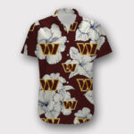 Sport-Team Washington Commanders Red White Flower Tropical Hawaiian Shirt Summer Aloha Shirt
