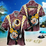 Sport-Team Washington Redskins Mickey Tropical For Fans Hawaiian Shirt Summer Aloha Shirt