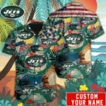 Sport-Team New York Jets Custom Name Special Vintage Style Hawaiian Shirt Sport Team Aloha Shirt