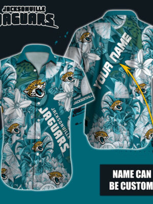 Sport-Team Jacksonville Jaguars Custom Name Special Tropical Fruit Hawaiian Shirt Sport Team Aloha Shirt