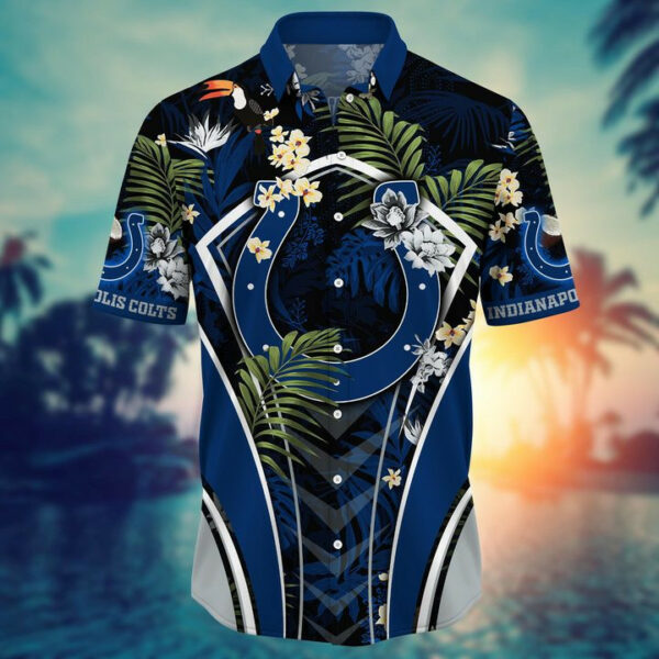 Sport-Team Indianapolis Colts Custom Name Flower Summer Tropical Hawaiian Shirt Sport Team Aloha Shirt