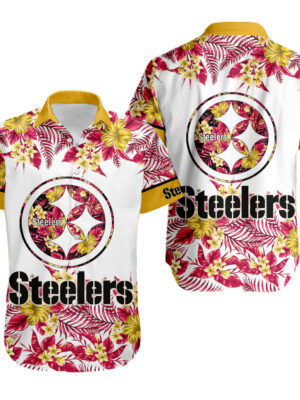 Sport-Team Pittsburgh Steelers Special Floral Hawaiian Shirt Summer Aloha Shirt