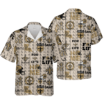 Sport-Team New Orleans Saints Golden Icon Logo Hawaiian Shirt Summer Aloha Shirt