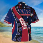 Sport-Team New York Giants Navy Blue Red Hawaiian Shirt Summer Aloha Shirt