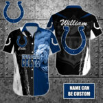 Sport-Team Indianapolis Colts Custom Name Special Half Tone Mascot Hawaiian Shirt Sport Team Aloha Shirt