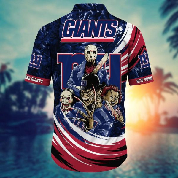 Sport-Team New York Giants Halloween Night Hawaiian Shirt Summer Aloha Shirt