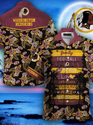 Sport-Team Washington Redskins New Gift For Family Hawaiian Shirt Summer Aloha Shirt