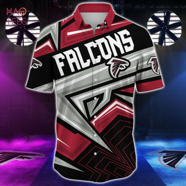 Sport-Team Atlanta Falcons Red Silver Hawaiian Shirt Summer Aloha Shirt