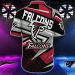Sport-Team Atlanta Falcons Red Silver Hawaiian Shirt Summer Aloha Shirt