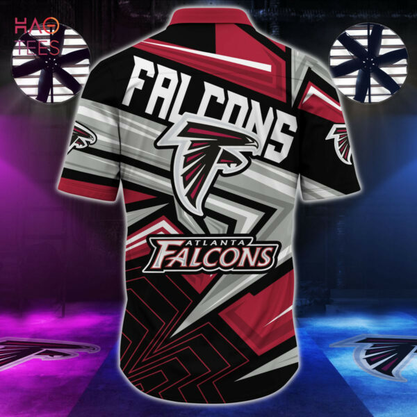 Sport-Team Atlanta Falcons Red Silver Hawaiian Shirt Summer Aloha Shirt