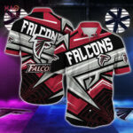 Sport-Team Atlanta Falcons Red Silver Hawaiian Shirt Summer Aloha Shirt