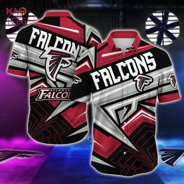 Sport-Team Atlanta Falcons Red Silver Hawaiian Shirt Summer Aloha Shirt