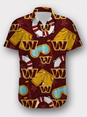 Sport-Team Washington Commanders Cool Summer Hawaiian Shirt Summer Aloha Shirt