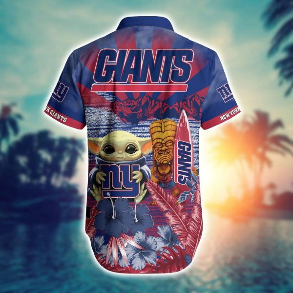 Sport-Team New York Giants Baby Yoda Hawaiian Shirt Summer Aloha Shirt