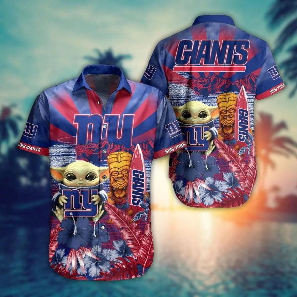 Sport-Team New York Giants Baby Yoda Hawaiian Shirt Summer Aloha Shirt