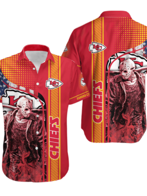 Sport-Team Kansas City Chiefs Jason Voorhees Halloween Hawaiian Shirt Summer Aloha Shirt
